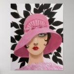 ART DECO SCHAUTY, POSTER<br><div class="desc">Original Acryl Art Deco Lady Malerei von Dian... ... ... ein schönes und stilisiertes Gemälde einer in Rosa gekleideten Art-Déco-Frau. Der Hintergrund, abstrakte Blätter in Schwarz , Sets von ihrem Gesicht und fügt dem Bild eine interessante Dimension hinzu. Ein großartiges Geschenk und ein großartiges Gemälde, das zu einer modernen Dekoration...</div>