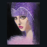 ART DECO SCHAUTY POSTER<br><div class="desc">Original Acrylmalerei auf Leinwand, von Dian... ... ... Eine wunderschöne Fantasiefrau aus der Zeit des Dekos, einer Zeit, in der Frauen ultra feminin waren, und die Mode elegant war, wie auch die Architektur. Eine kurze Lebenszeit, die man sich erinnern sollte. Dieses Bild passt perfekt in die heutige Dekoration und sieht...</div>