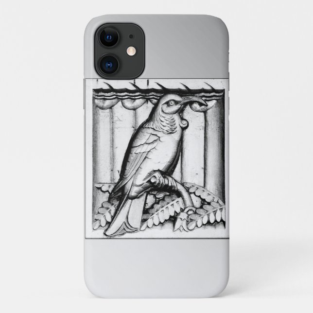 Art Deco Schnitzereifalke - silber Case-Mate iPhone Hülle (Rückseite)