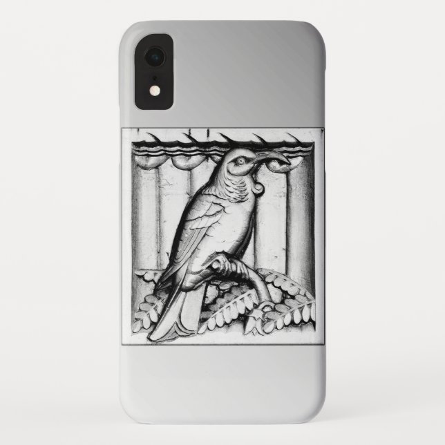 Art Deco Schnitzereifalke - silber Case-Mate iPhone Hülle (Rückseite)