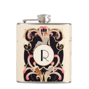 ART DECO SCHÖNHEIT MODE KOSTÜMDESIGNER MONOGRAMM FLACHMANN