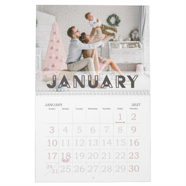 Art Deco Schriftart | Foto 2026 Kalender (Jan 2027)