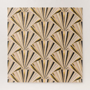 Art Deco-Schuppen: Geometrischer goldener Glamour