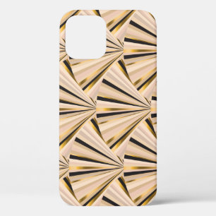 Art Deco-Schuppen: Geometrischer goldener Glamour Case-Mate iPhone Hülle