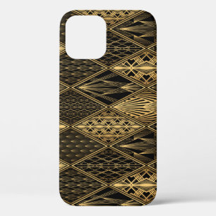 Art Deco Schwarz Gold Eleganz Case-Mate iPhone Hülle