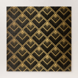 Art Deco Schwarz Gold: Geometrisch