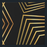 Art Deco Schwarz und Abstraktes geometrisches Must Künstlicher Leinwanddruck<br><div class="desc">Art Deco Muster</div>