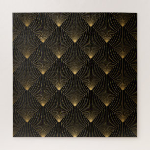 Art Deco: Schwarze Goldeleganz.