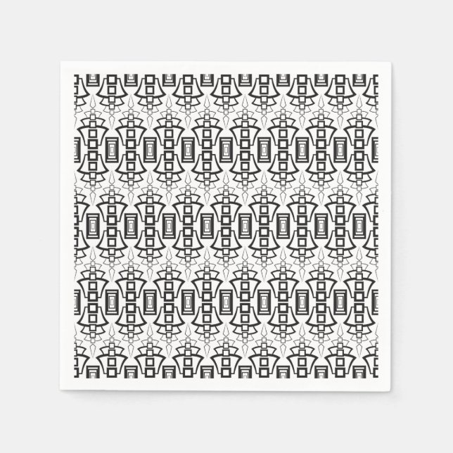 Art Deco Serviette (Vorderseite)