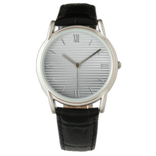 Art Deco Silver Satin Armbanduhr