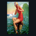 Art Deco - Sitzen Hübsch Poster<br><div class="desc">Holen Sie sich dieses klassische Art Deco Poster von "Sitting Hübsch" von Edward Eggleston,  verabredet 1937,  jetzt als Sofortdownload oder Print auf Zazzle! Fügen Sie Ihrer Wand einen zeitlosen Klassiker hinzu,  und erleben Sie die Schönheit des Strandes.</div>