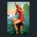 Art Deco - Sitzen Hübsch Poster<br><div class="desc">Holen Sie sich dieses klassische Art Deco Poster von "Sitting Hübsch" von Edward Eggleston,  verabredet 1937,  jetzt als Sofortdownload oder Print auf Zazzle! Fügen Sie Ihrer Wand einen zeitlosen Klassiker hinzu,  und erleben Sie die Schönheit des Strandes.</div>