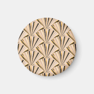 Art-Déco-Skala: Geometrischer Goldener Glamour Magnet