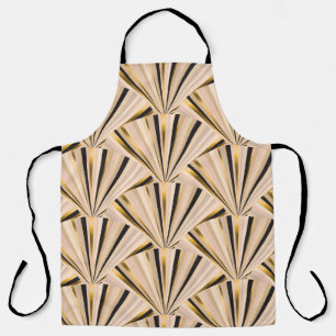 Art-Déco-Skala: Geometrischer Goldener Glamour Schürze