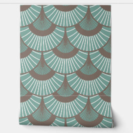 Art Deco Soft Aquamariner Lüfter Tapete