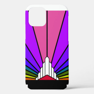 Art Deco Sonne im Regenbogen Case-Mate iPhone Hülle