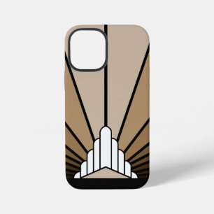 Art Deco-Sonnenbräune iPhone 12 Mini Hülle