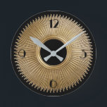 Art Deco Sonnenstrahlen mit Zahlen Uhr<br><div class="desc">Machen Sie es dem Deko möglich, Ihren Ort zu würzen..</div>