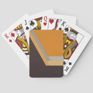 ART DECO Spielkarten (Mandarine/Schwarz)