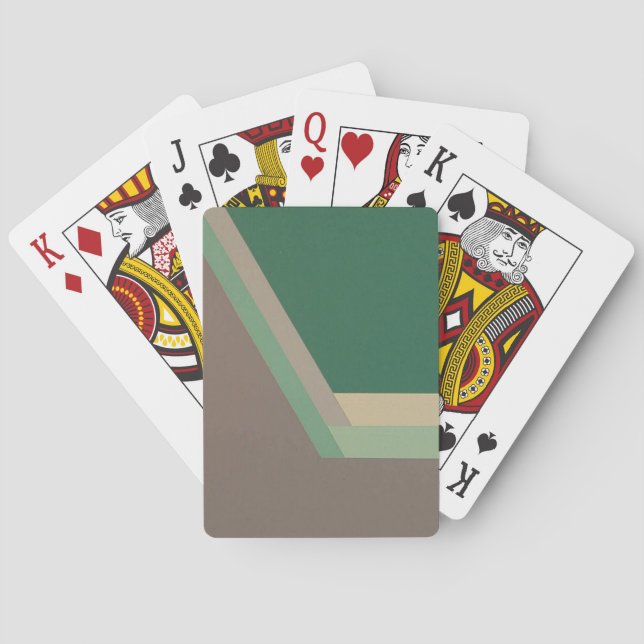 ART DECO Spielkarten (Minze/Grau) (Rückseite)
