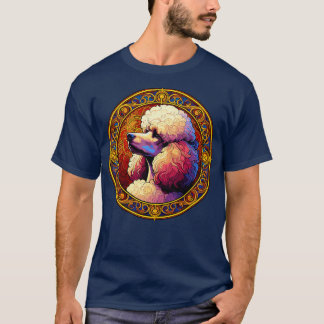 Art Deco Standard Poodle Cool Poodle Art T-Shirt