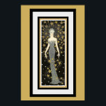 Art Deco Star Lady Poster<br><div class="desc">Nice Art Deco Poster measures  11.5 x 16</div>