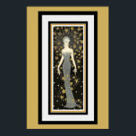 Art Deco Star Lady Poster<br><div class="desc">Nice Art Deco Poster measures  11.5 x 16</div>