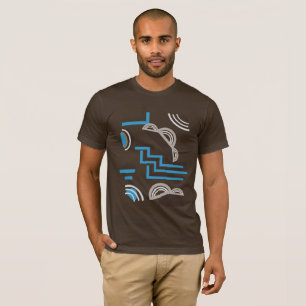 Art-Déco-Stil Abstraktes Design T-Shirt