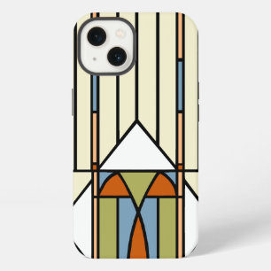 Art Deco Stil Buntglas-Optik iPhone Hülle