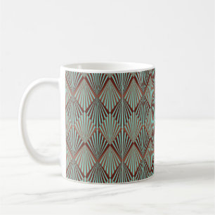 Art Deco Stil nahtlose Muster Textur Kaffeetasse
