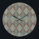 Art Deco Stil, nahtlose Textur. Große Wanduhr<br><div class="desc">Art Deco Stil nahtlose Muster Textur Treten in die Art Deco Ära mit dieser stilvollen nahtlosen Muster Textur. Art-Déco-Stil bringt Eleganz - eine Touch Vintagen Glamours. Kunst, Deko, Muster, Hintergrund, Illustration, nahtlos, Kunstdeco, elegant, klassisch, geometrisch, Vintag, Dekoration, Stil, Malerei, Retro, Dekoration, abstrakt, Mode, Textil, Clipart, Skala</div>
