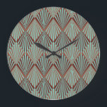 Art Deco Stil, nahtlose Textur. Große Wanduhr<br><div class="desc">Art Deco Stil nahtlose Muster Textur Treten in die Art Deco Ära mit dieser stilvollen nahtlosen Muster Textur. Art-Déco-Stil bringt Eleganz - eine Touch Vintagen Glamours. Kunst, Deko, Muster, Hintergrund, Illustration, nahtlos, Kunstdeco, elegant, klassisch, geometrisch, Vintag, Dekoration, Stil, Malerei, Retro, Dekoration, abstrakt, Mode, Textil, Clipart, Skala</div>