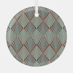 Art Deco Stil, nahtlose Textur. Ornament Aus Glas