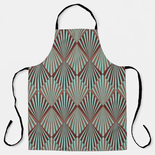 Art Deco Stil, nahtlose Textur. Schürze (Vorderseite)