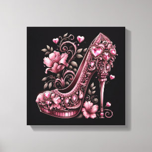 Art Déco Stiletto Rose talons hauts
