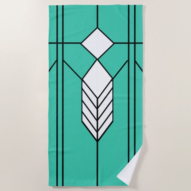 Art Deco  Strandtuch (Vorderseite)