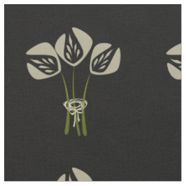 Art Deco Style Bouquet Muster Stoff