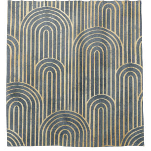 Art Deco style design luxury geometric seamless pa Duschvorhang