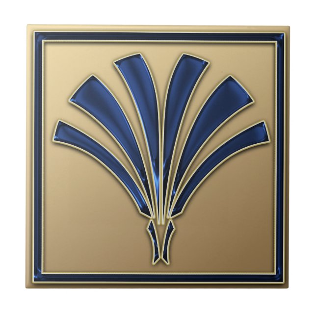 Art Deco Style Keramik Style (Lüfter) Fliese (Vorderseite)