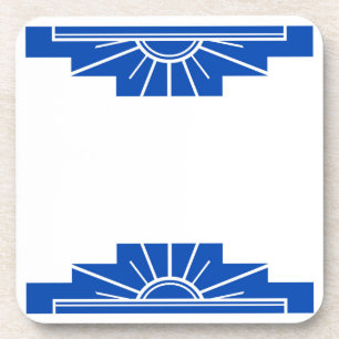 Art Deco Sunburgh Getränkeuntersetzer