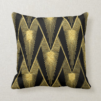 Art Deco Sunburst Drop Kissen