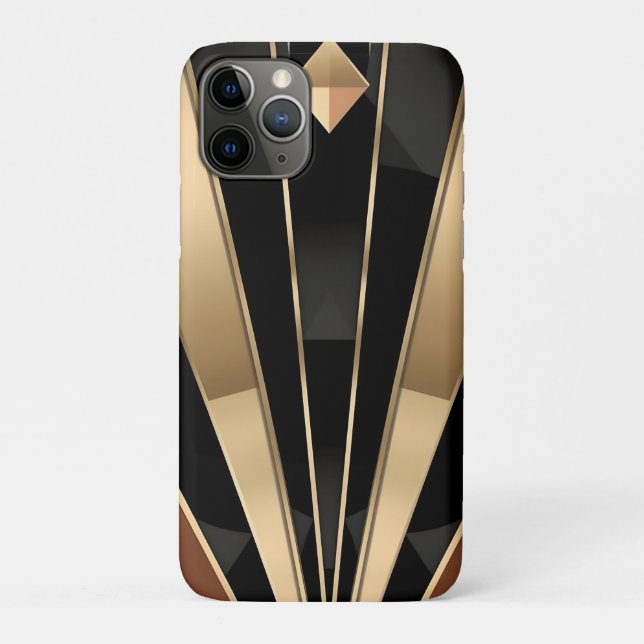 Art Deco Sunburst Geometric Luxury Design Case-Mate iPhone Hülle (Rückseite)