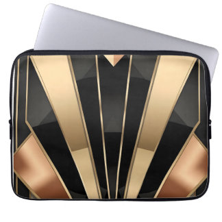 Art Deco Sunburst Geometric Luxury Design Laptopschutzhülle