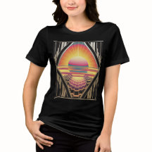 Art Deco Sunrise Black