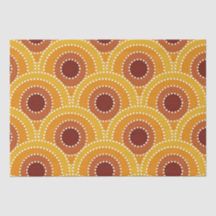 Art Deco Sunrise Retro Muster Seidenpapier