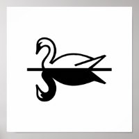 Art Deco Swan