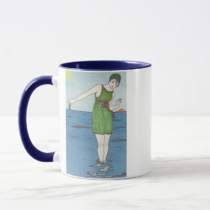 Art Deco Swimmer Tasse