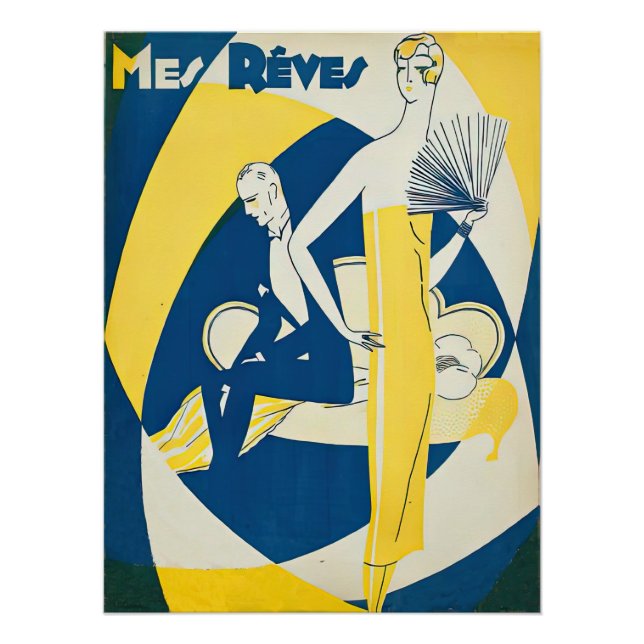 Art Deco Tango in den 1920er Jahren Poster (Vorderseite)
