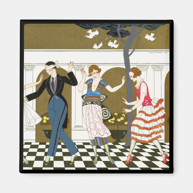 Art Deco Tanz Magnet (Vorne)