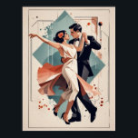 Art-Deco-Tanz Poster<br><div class="desc">Großartiges Plakatdesign. Du wirst es wie andere Liebe bekommen. Sie können dieses Design auch für andere Produkte verwenden,  die Sie mögen,  oder Ihren Text anpassen und hinzufügen. Folgen Sie mir für mehr. Vielen Dank. Ich wünsche Ihnen einen schönen Tag.</div>